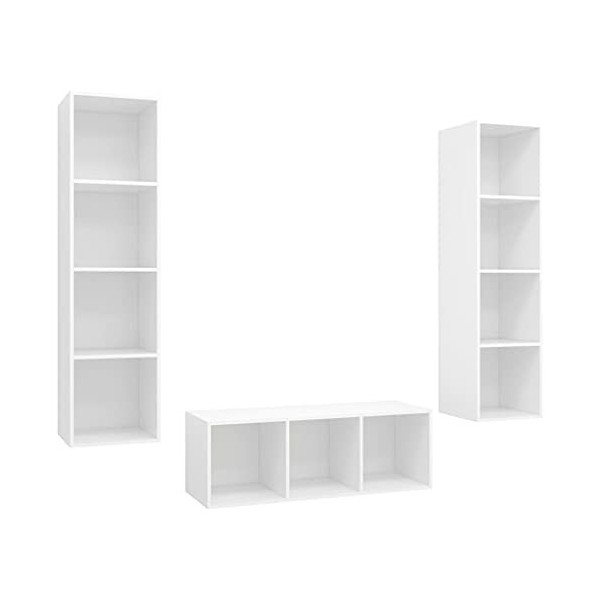 VEEKI Meuble TV, Meuble TV Suspendu, Meuble, Meuble TV avec Rangement，Meuble Industriel, Convient pour Salon ou Chambre, Ense