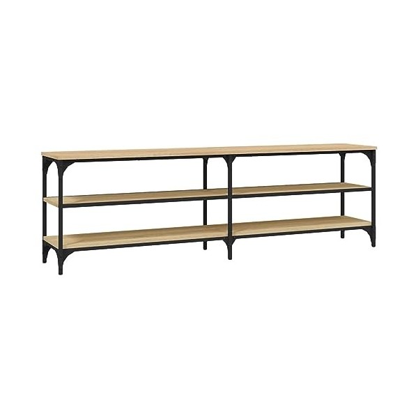 Meuble TV chêne Sonoma 160 x 30 x 50 cm en bois multicouche