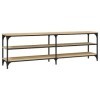 Meuble TV chêne Sonoma 160 x 30 x 50 cm en bois multicouche