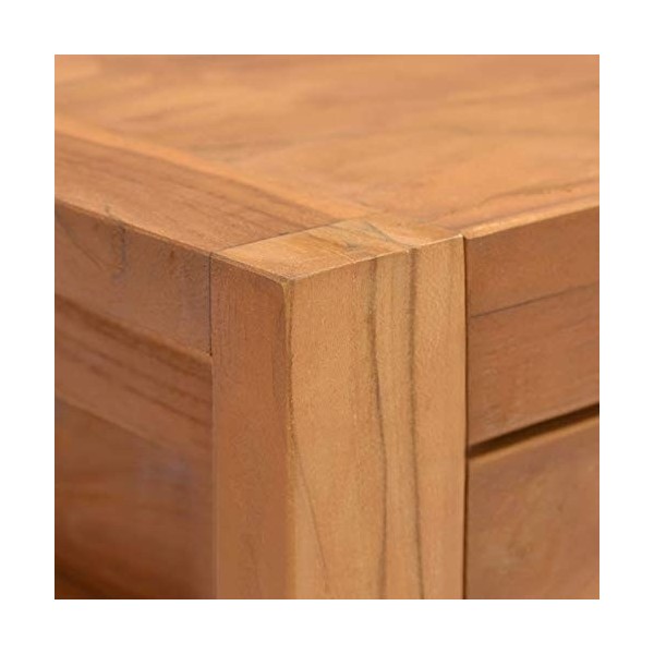 Ksodgun Armoire Basse Meuble Divertissement avec 2 Tiroirs Salon Salle de Séjour Maison Intérieur Meuble TV 140x40x45 cm Bois