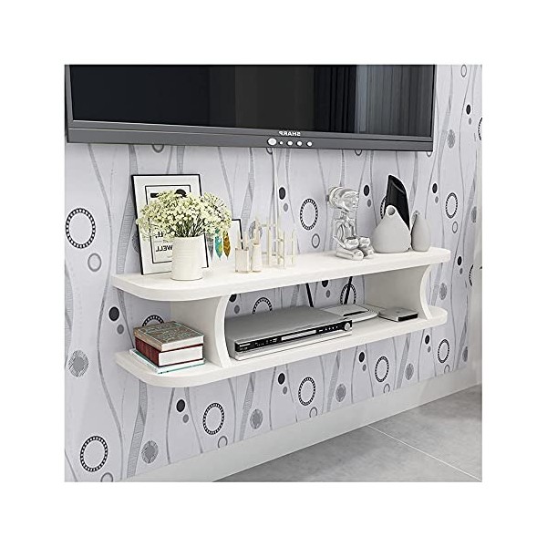 EsEntL Meuble TV Flottant, Meuble TV, unités murales pour Salon, Console multimédia, Meuble TV, Meuble Mural, unité de Divert