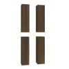 Gecheer Meubles TV 4 pcs Chêne Marron 30,5x30x110 cm Bois dingénierie Banc TV, Support de Télévision pour Salon, Chambre Meu