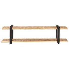 Gecheer Meuble TV 160x40x40 cm Bois Massif de manguier Brut Banc TV, Support de Télévision pour Salon, Chambre Meubles