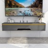 EsEntL Meuble TV Mural 70/90/110 cm, étagère de décodeur, Petite Console multimédia Murale, Meuble TV Flottant, Meuble TV, ét