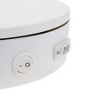 PrimeMatik - Socle pivotant èlectrique 20cm plate-forme rotative blanc