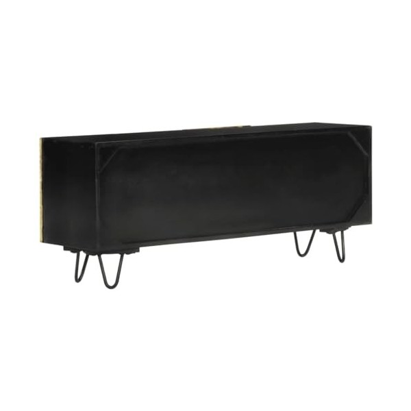 Générique Meuble TV 110x30x45 cm Bois Massif de manguier,20.3 KG,351625, Meubles, Meubles TV