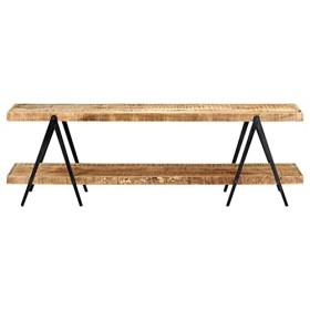 Meuble TV, Banc TV Support de Télévision Table TV Bas Armoire Basse Meuble TV 160x40x50 cm Bois Solide de manguier