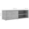 Meuble TV Gris béton 120 x 34 x 37 cm Panneaux de Particules