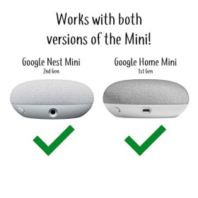 Mount Genie Google Home Mini piédestal : améliore la visibilité et lapparence du Son – Support Le Plus Propre pour Google Mi