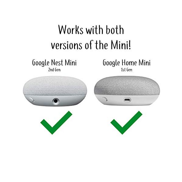 Mount Genie Google Home Mini piédestal : améliore la visibilité et lapparence du Son – Support Le Plus Propre pour Google Mi