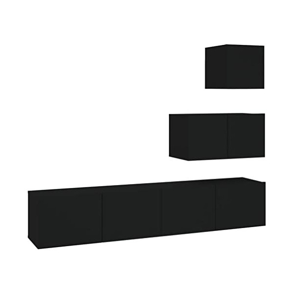 VEEKI Meuble TV, Meuble TV Suspendu, Meuble TV Industriel, Meuble TV Bois, Meuble Chambre, Convient pour Salon ou Chambre, En