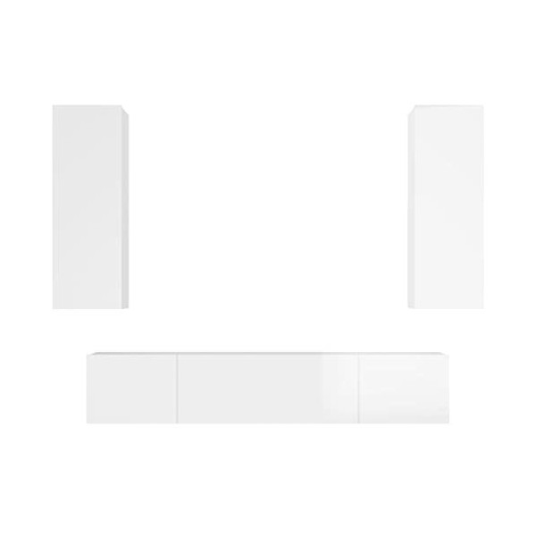 VEEKI Meuble TV, Meuble TV Suspendu, Meuble TV Industriel, Meuble TV Bois, Meuble Chambre, Convient pour Salon ou Chambre, En