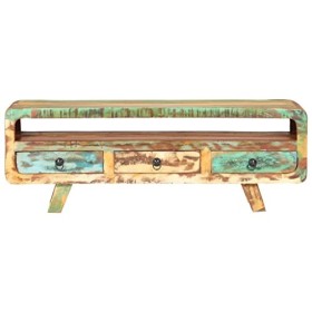 VEEKI Meuble TV, Meuble TV Suspendu, Meuble TV Industriel, Meuble TV Bois, Meuble Chambre, Convient pour Salon ou Chambre, 11