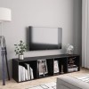 UTUMAX Meuble pour livre/meuble TV Noir 143 x 30 x 36 cm