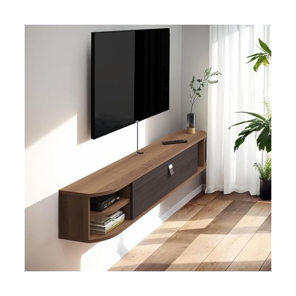 Pmnianhua Meuble TV bas à suspendre pour TV - Pour salon - 120 x 23 x 24 cm