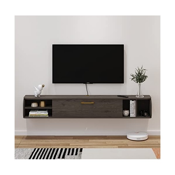 Pmnianhua Meuble TV bas à suspendre pour TV - Pour salon - 120 x 23 x 24 cm