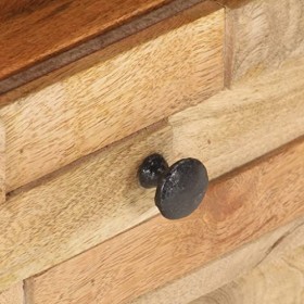 Meuble TV avec 1 tiroir 1 Porte | Style Vintage | Rangement matériel télé Audio Video Gaming | 90x30x35cm Marron