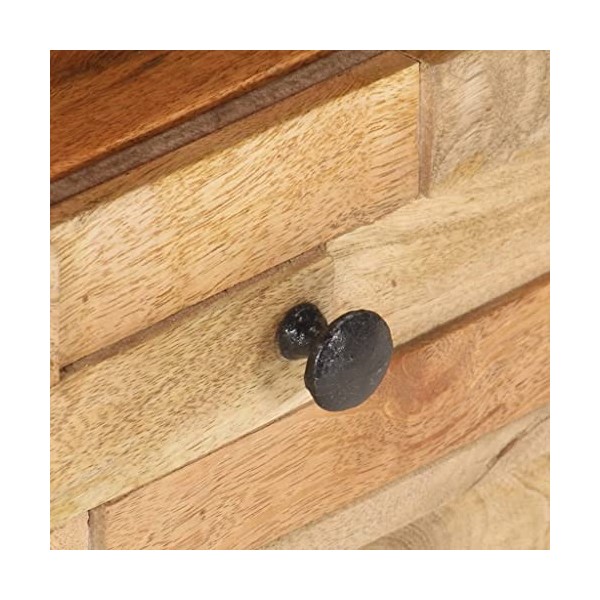 Meuble TV avec 1 tiroir 1 Porte | Style Vintage | Rangement matériel télé Audio Video Gaming | 90x30x35cm Marron