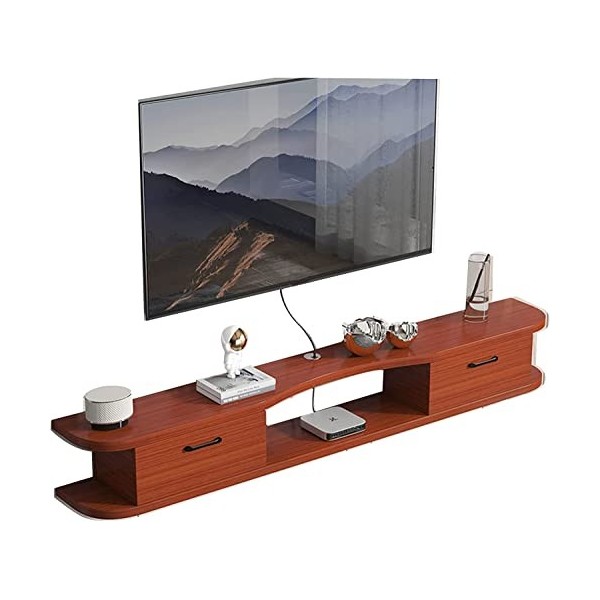 Uvency Meuble Tv Mural Console Multimédia Murale , Étagère de Stockageo Vidéo Flottante , Étagère Flottante Pour Composants d