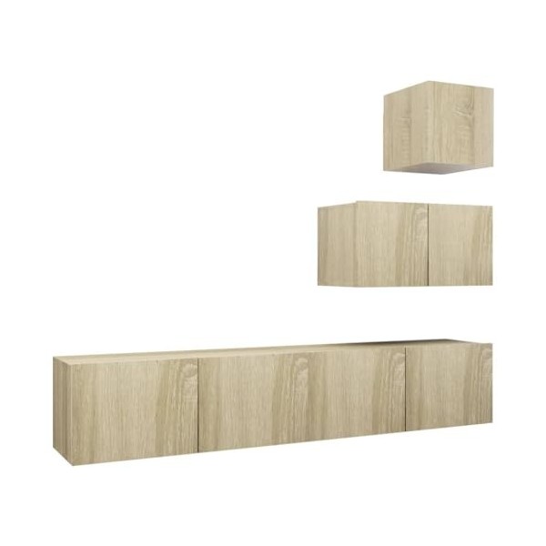 VEEKI Meuble TV, Meuble TV Suspendu, Meuble, Meuble TV avec Rangement,Meuble Industriel, Convient pour Salon ou Chambre, Ense