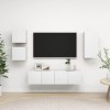 VEEKI Meuble TV, Meuble TV Suspendu, Meuble, Meuble TV avec Rangement，Meuble Industriel, Convient pour Salon ou Chambre, Ense