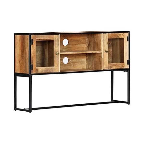 vidaXL Meuble TV Bois de Récupération Massif Etagère Armoire Basse Stéréo Meuble Multimédia Support pour TV Salon Salle de Sé