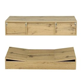 ATHRZ Meuble TV noir avec lumières ambiantes LED RVB pour téléviseurs de 55 pouces, étagère ouverte, meuble TV moderne brilla