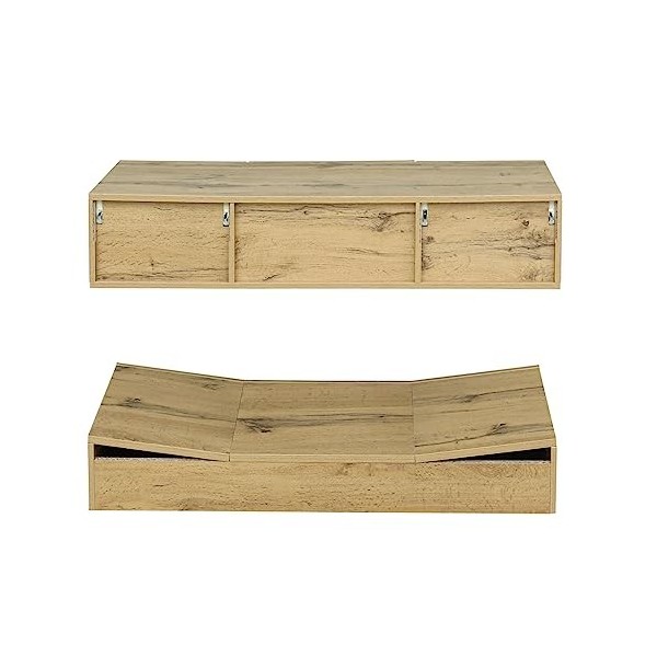 ATHRZ Meuble TV noir avec lumières ambiantes LED RVB pour téléviseurs de 55 pouces, étagère ouverte, meuble TV moderne brilla