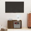 Keketa Meuble TV bas pour salon, salle de divertissement, noir, 100 x 24 x 32 cm, en bois