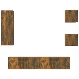 VEEKI Meuble TV, Meuble TV Suspendu, Meuble TV Industriel, Meuble TV Bois, Meuble Chambre, Convient pour Salon ou Chambre, En