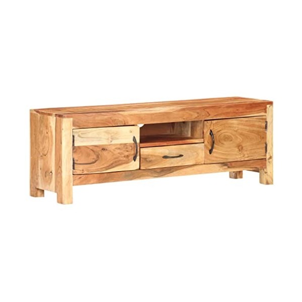 VEEKI Meuble TV, Meuble TV Suspendu, Meuble TV Industriel, Meuble TV Bois, Meuble Chambre, Convient pour Salon ou Chambre, 11