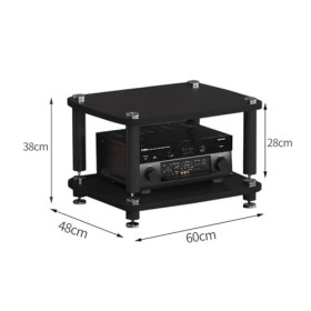 Armoire Audio Multicouche Mobile – Support Damplificateur En Métal à 3 Couches Pour Salle Audiovisuelle – Armoire Déquipeme