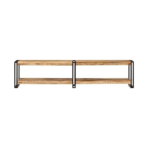 BaraSh Meuble TV 180x30x40 cm Bois Massif de manguier,Table TV,Ensemble Meuble TV,Meuble TV