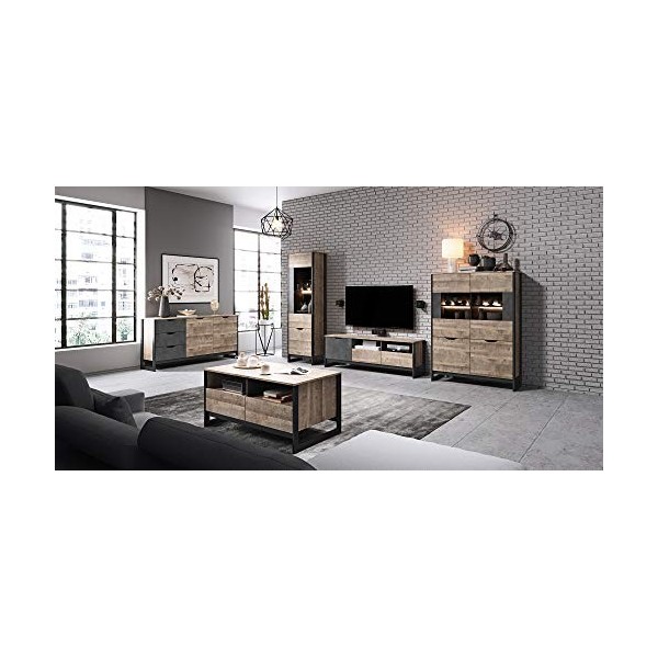 Meuble TV Industriel ARDAN de 160 cm