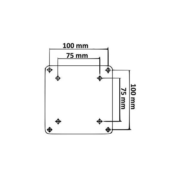 Caratec Flex CFW400A Support Mural pour TV avec 3 Drehpunkten