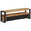 Générique Meuble TV 120x30x40 cm Bois Massif de manguier,22.55 KG,338466, Meubles, Meubles TV