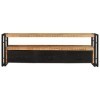 Générique Meuble TV 120x30x40 cm Bois Massif de manguier,22.55 KG,338466, Meubles, Meubles TV