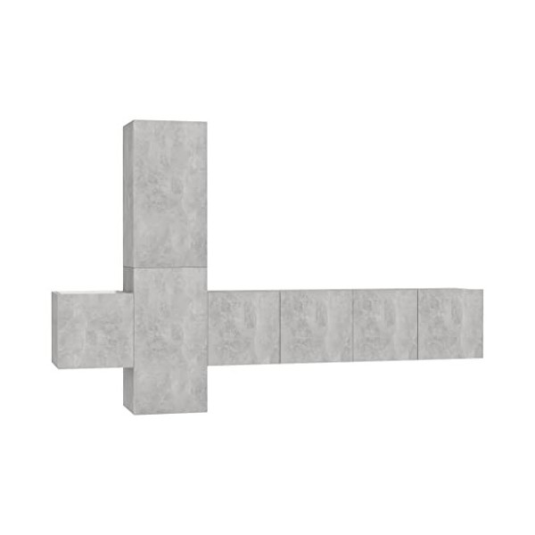 VEEKI Meuble TV, Meuble TV Suspendu, Meuble, Meuble TV avec Rangement，Meuble Industriel, Convient pour Salon ou Chambre, Ense