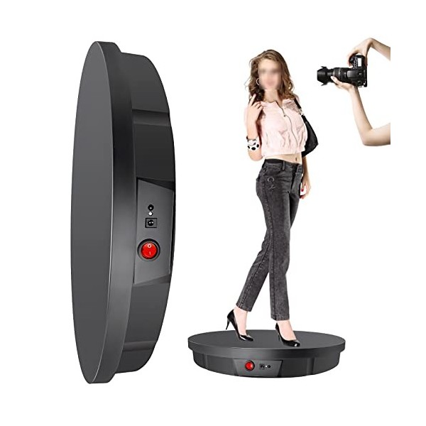 GIZMIT Affichage Rotatif motorisé pour Photographie, Platine électrique 52 cm, Base tournante pour Les Images de Produits à 3