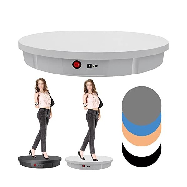 GIZMIT Affichage Rotatif motorisé pour Photographie, Platine électrique 52 cm, Base tournante pour Les Images de Produits à 3
