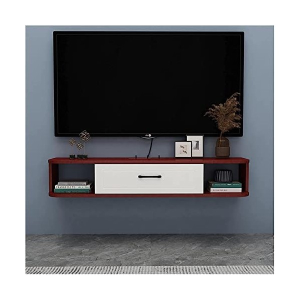 MABIBI Meuble TV mural flottant pour salon, console TV, meuble TV, unité de divertissement flottante pour salon, centre de di