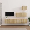 VEEKI Meuble TV, Meuble TV Suspendu, Meuble TV Industriel, Meuble TV Bois, Meuble Chambre, Convient pour Salon ou Chambre, En