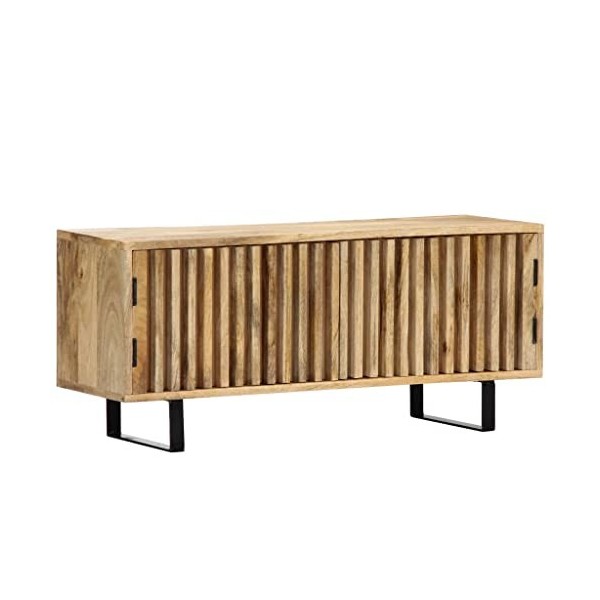 VEEKI Meuble TV, Meuble TV Suspendu, Meuble TV Industriel, Meuble TV Bois, Meuble Chambre, Convient pour Salon ou Chambre, 90