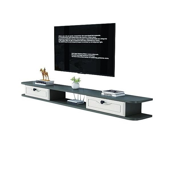 Meuble TV Mural - Meuble TV Suspendu - Étagère TV Flottante, Console Murale Pour Centre De Divertissement Multimédia, Meuble 