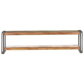 Meuble TV | Style LOFT | Rangement matériel télé Audio Video Gaming | 150x30x40cm Marron