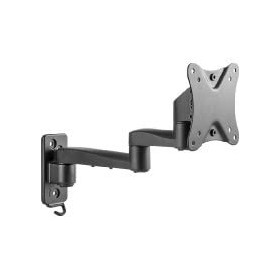 Fixation Murale, inclinable/pivotante BW - Support Mural Noir pour Audio/vidéo