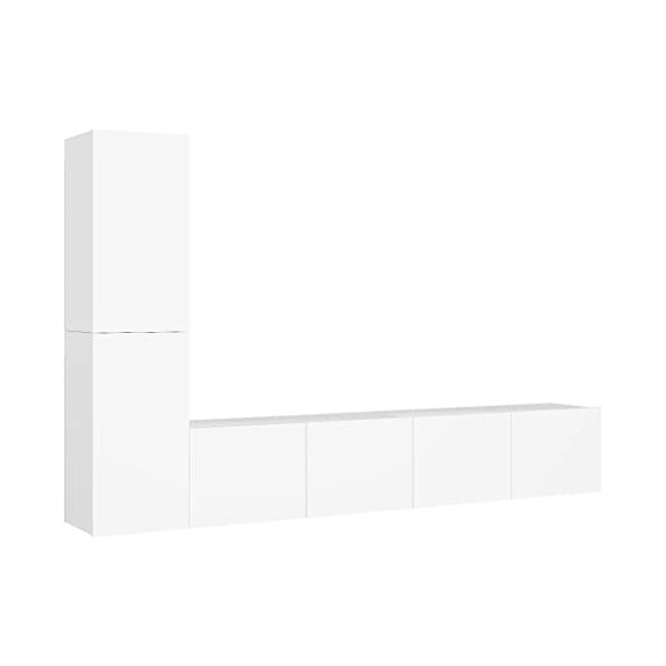 VEEKI Meuble TV, Meuble TV Suspendu, Meuble, Meuble TV avec Rangement，Meuble Industriel, Convient pour Salon ou Chambre, Ense