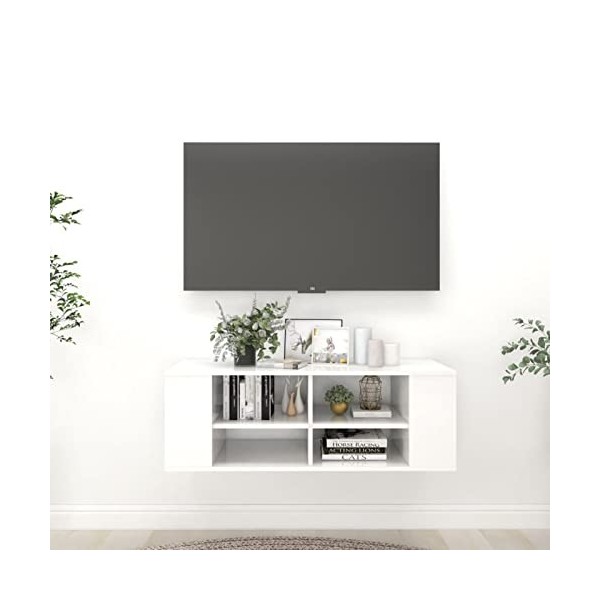 CANLAY Meuble TV Table Television Buffet Armoire Basse Centre de Divertissement Meuble de Salon Maison Intérieur Meuble TV Mu