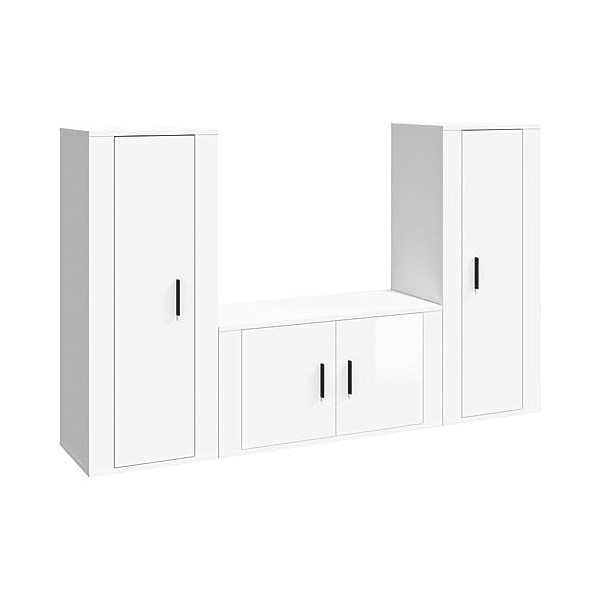 VEEKI Meuble TV, Meuble TV Suspendu, Meuble TV Industriel, Meuble TV Bois, Meuble Chambre, Convient pour Salon ou Chambre, En