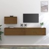 VEEKI Meuble TV, Meuble TV Suspendu, Meuble TV Industriel, Meuble TV Bois, Meuble Chambre, Convient pour Salon ou Chambre, Me